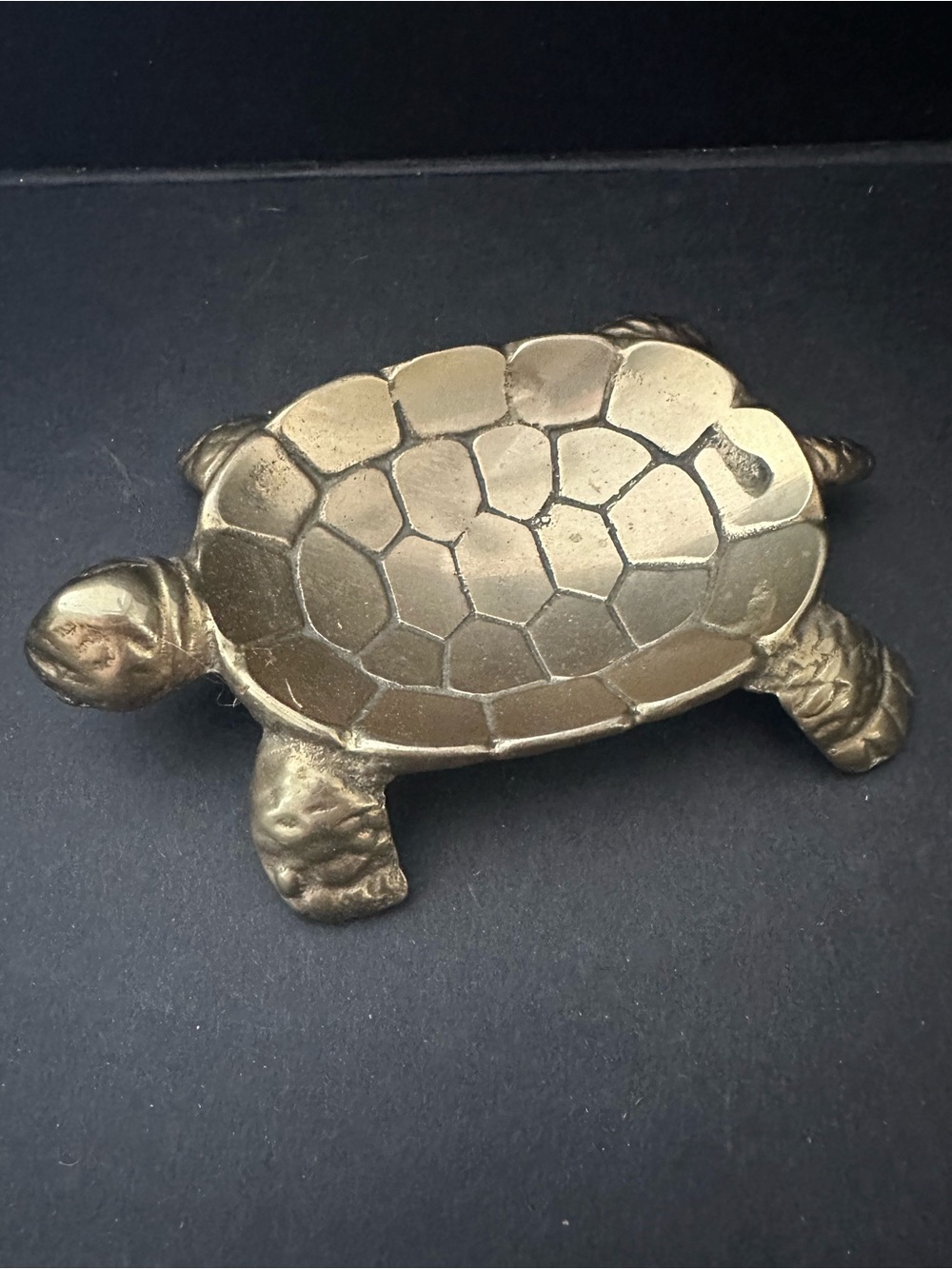 Vintage Brass Sea Turtle, Animal, Coin Holder, Jewelry/Trinket/Soap Dish